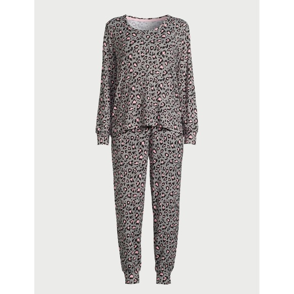 Joyspun Women’s Ribbed Top and Pants Pajama Lounge Set - Picture 4 of 5